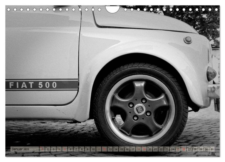 Produktbild: il Cinquecento - Details im Fokus - im Look eines legend&auml;ren Analogfilms (Wandkalender 2025 DIN A4 quer), CALVENDO Monatskalender
