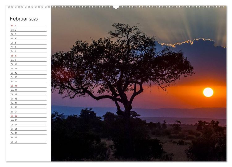 Produktbild: Emotionale Momente: Mein wildes Afrika (Wandkalender 2026 DIN A2 quer), CALVENDO Monatskalender