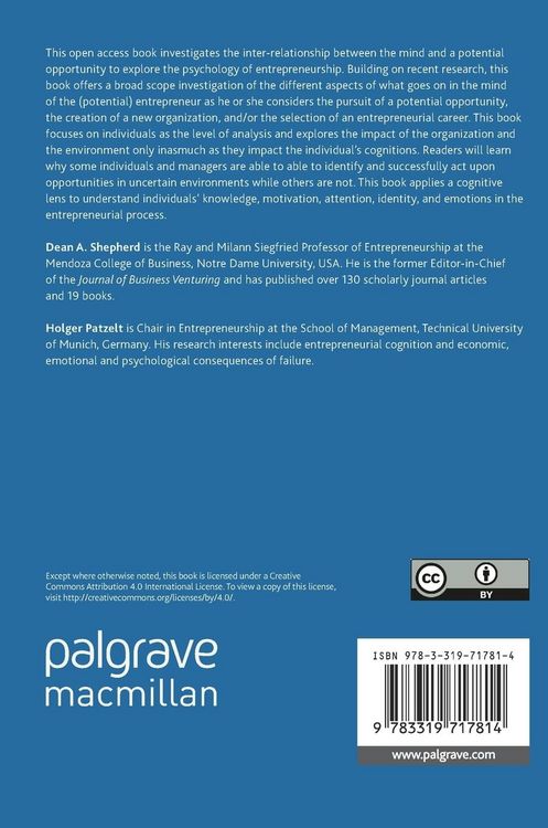 Produktbild: Entrepreneurial Cognition