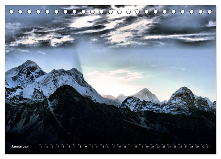 Produktbild: Himalaya - Gipfel des Sagarmatha Nationalparks (Tischkalender 2026 DIN A5 quer), CALVENDO Monatskalender