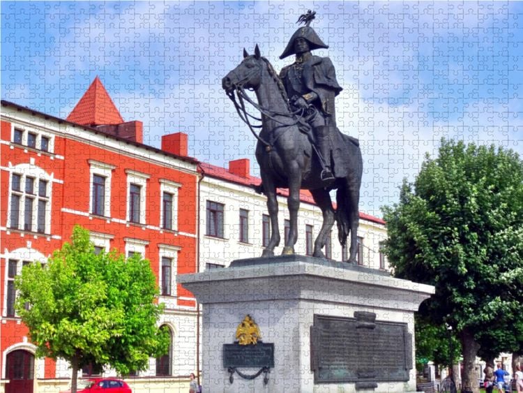 Produktbild: CALVENDO Puzzle Denkmal des russischen Feldherren F&uuml;rst Michail Barclay de Tolly in Insterburg/Tschernjachowsk 1000 Teile Lege-Gr&ouml;&szlig;e 64 x 48 cm Foto-Puzzle Bild von Henning von L&ouml;wis of Menar