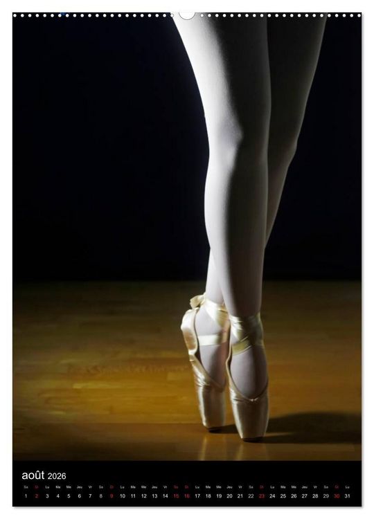 Produktbild: BALLERINE (Calendrier mural 2026 DIN A2 horizontal) calendrier de bureau