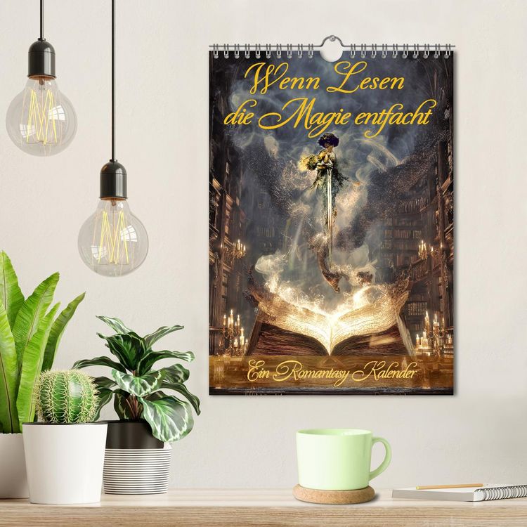 Produktbild: Wenn Lesen die Magie entfacht (Wandkalender 2026 DIN A4 hoch), CALVENDO Monatskalender