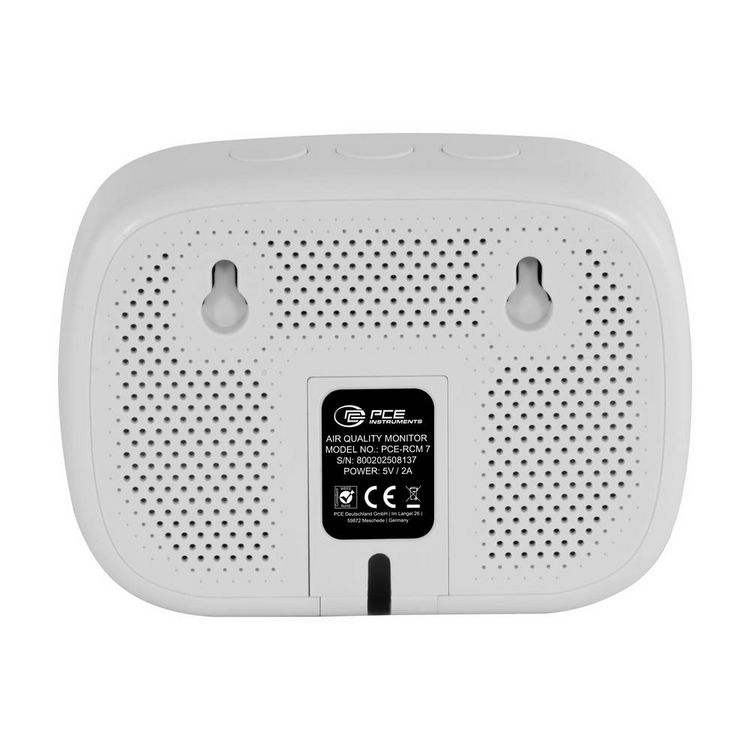 Produktbild: Kohlendioxid-Messger&auml;t PCE Instruments PCE-RCM 7 CO2 mit Temperaturmessfunktion, mit USB-Schnittstelle