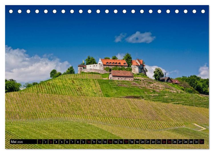 Produktbild: Sch&ouml;nes S&uuml;dwest-Deutschland Streifz&uuml;ge zwischen Rhein, Rebland und Schwarzwald (Tischkalender 2026 DIN A5 quer), CALVENDO Monatskalender