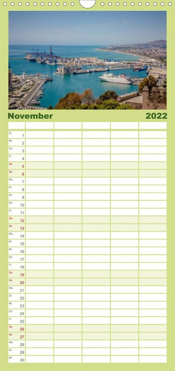 Produktbild: Familienplaner Andalusien - die Wiege vieler spanischer Traditione (Wandkalender 2022 , 21 cm x 45 cm, hoch)