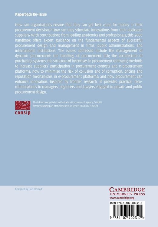 Produktbild: Handbook of Procurement