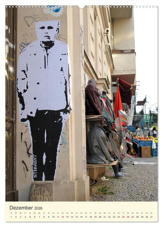 Produktbild: Berlin StreetArt Classics (Wandkalender 2026 DIN A2 hoch), CALVENDO Monatskalender