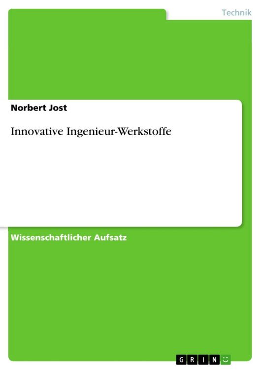 Produktbild: Innovative Ingenieur-Werkstoffe