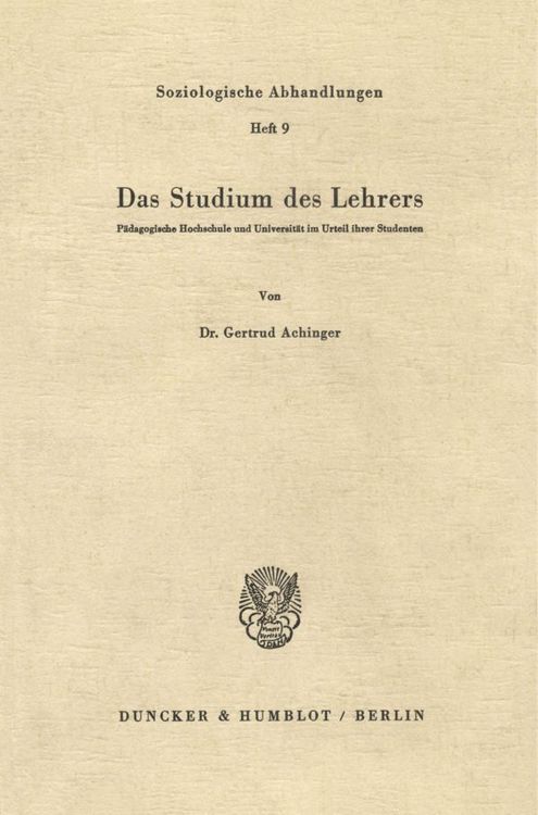 Produktbild: Das Studium des Lehrers.