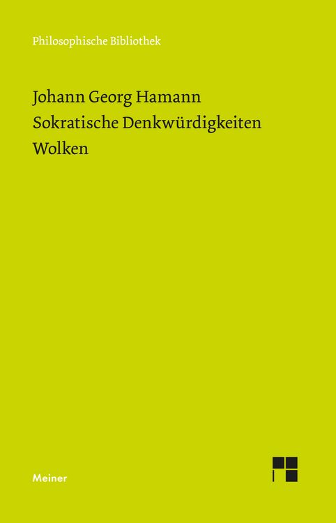 Produktbild: Sokratische Denkw&uuml;rdigkeiten. Wolken