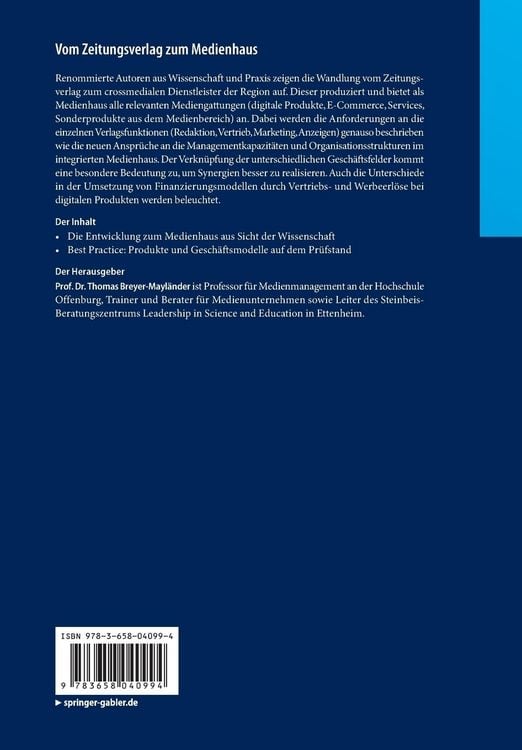 Produktbild: Vom Zeitungsverlag zum Medienhaus