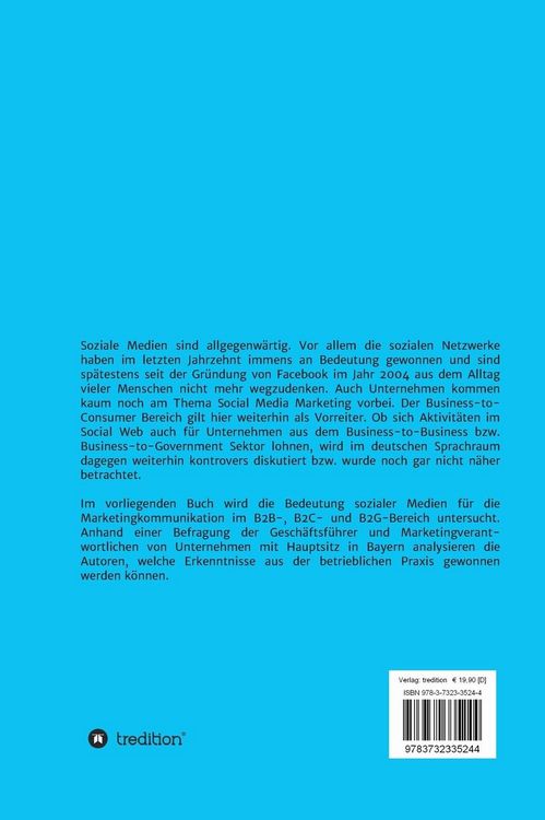 Produktbild: Bedeutung und Nutzung von Social Media in der Marketingkommunikation bayerischer Unternehmen anhand einer empirischen Untersuchung