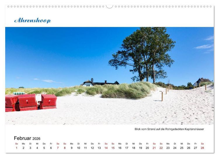Produktbild: Panorama-Blick Fischland-Darss-Zingst (Wandkalender 2026 DIN A2 quer), CALVENDO Monatskalender