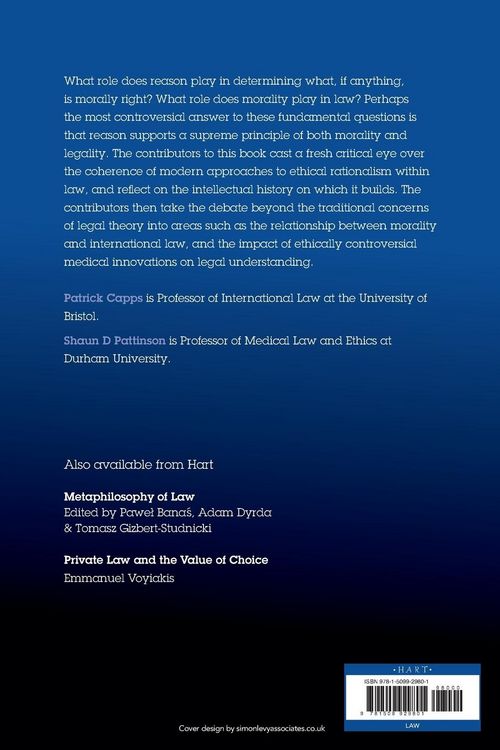 Produktbild: Ethical Rationalism and the Law