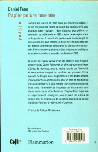 Produktbild: Papier pelure : 1969-1999 : po&eacute;sie