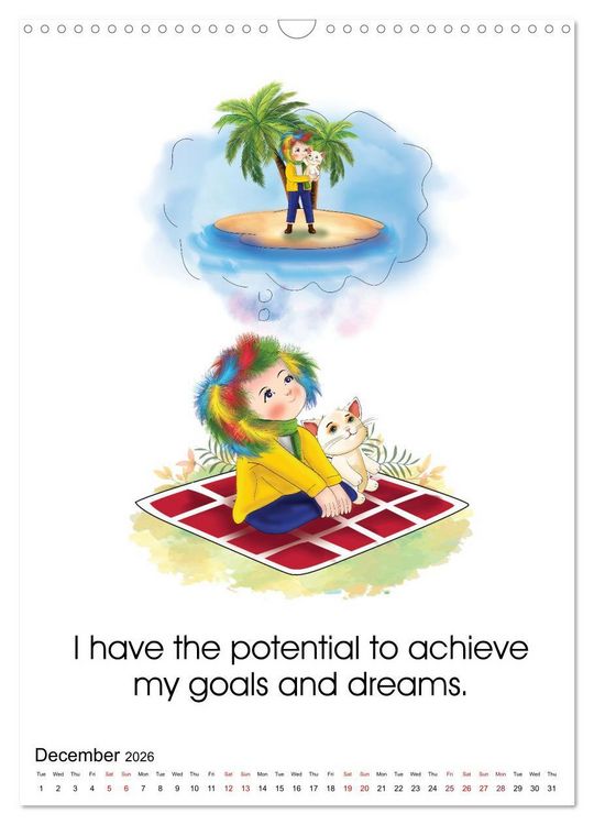 Produktbild: I am loved and valued (Wall Calendar 2026 DIN A3 portrait), CALVENDO 12 Month Wall Calendar