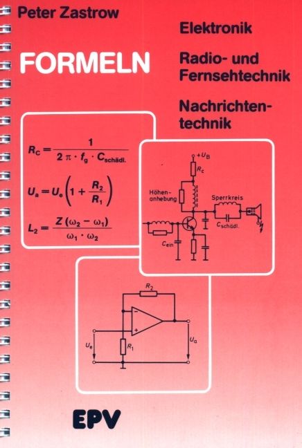 Produktbild: Formeln der Elektronik, der Radio- und Fernsehtechnik, der Nachrichtentechnik