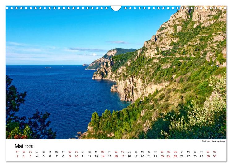 Produktbild: Highlights am Golf von Neapel (Wandkalender 2026 DIN A3 quer), CALVENDO Monatskalender