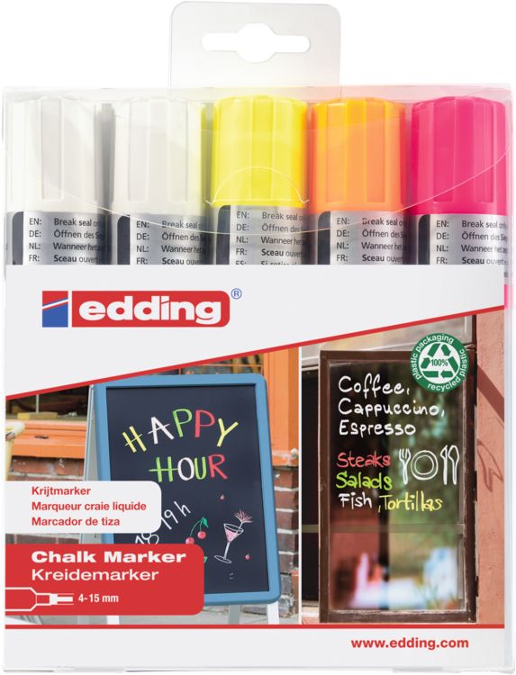 Produktbild: edding Kreidemarker 4090 5er Set