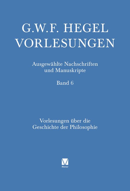 Produktbild: Vorlesungen &uuml;ber die Geschichte der Philosophie. Teil 1