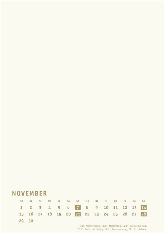 Produktbild: Premium-Bastelkalender gold A4 2027