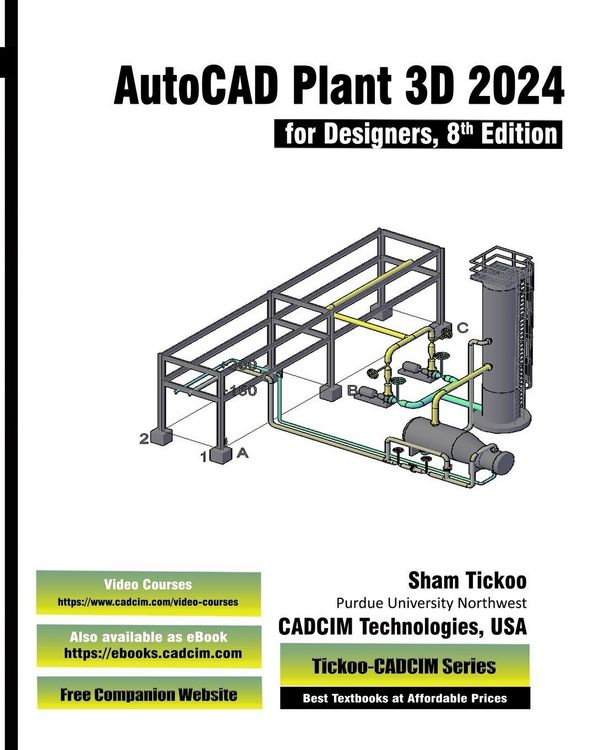 Produktbild: AutoCAD Plant 3D 2024 for Designers, 8th Edition