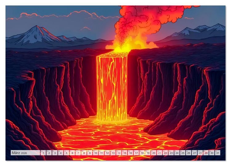 Produktbild: Wunder der Welt &ndash; Nat&uuml;rliche Ph&auml;nomene (Wandkalender 2026 DIN A4 quer), CALVENDO Monatskalender