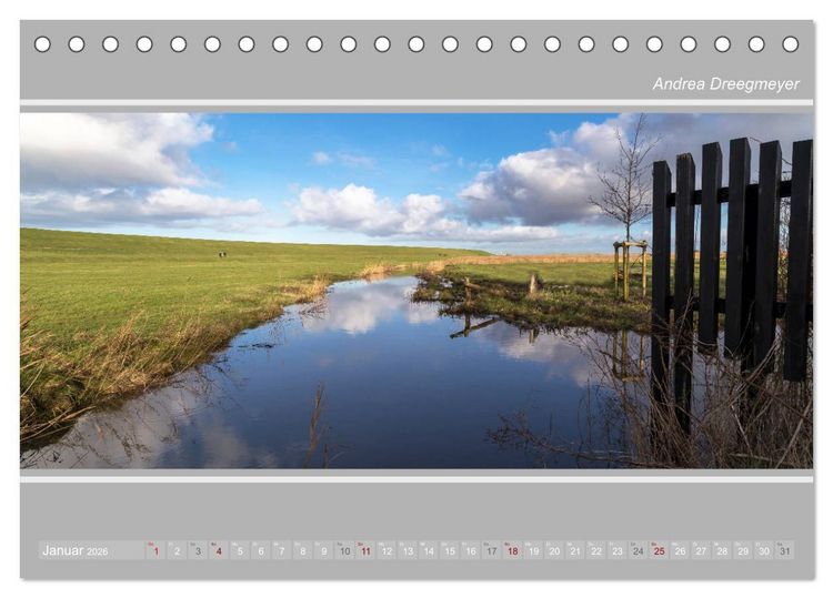 Produktbild: Krummh&ouml;rn im Panorama-Format (Tischkalender 2026 DIN A5 quer), CALVENDO Monatskalender