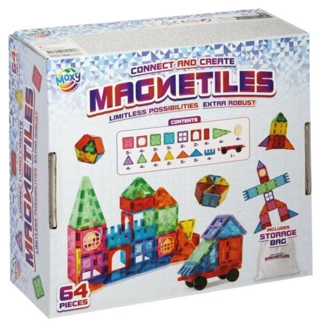 Produktbild: Magnetic Tiles, 64 teilig