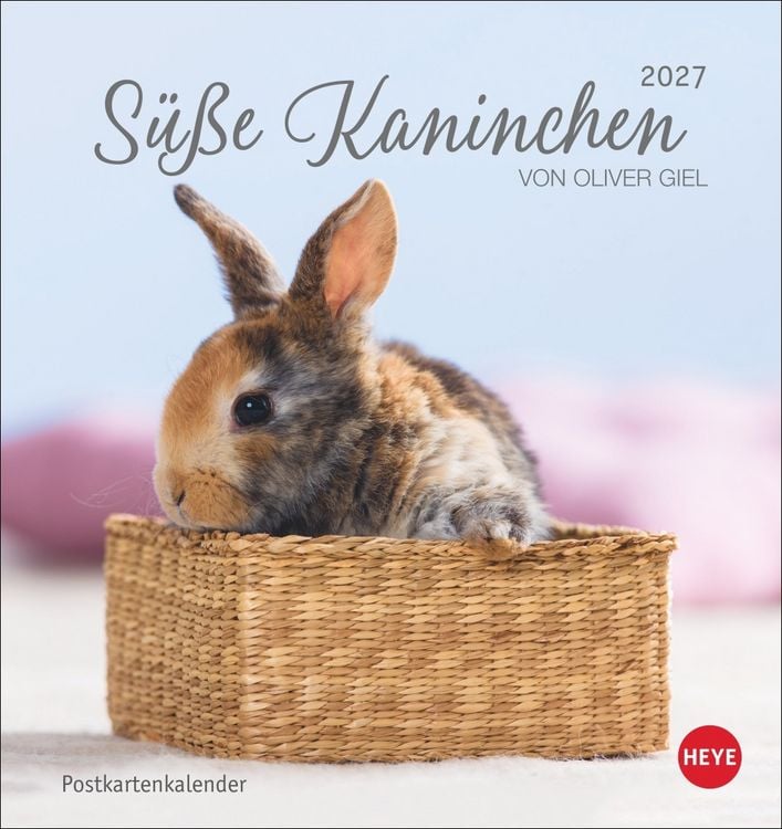 Produktbild: S&uuml;&szlig;e Kaninchen Postkartenkalender 2027