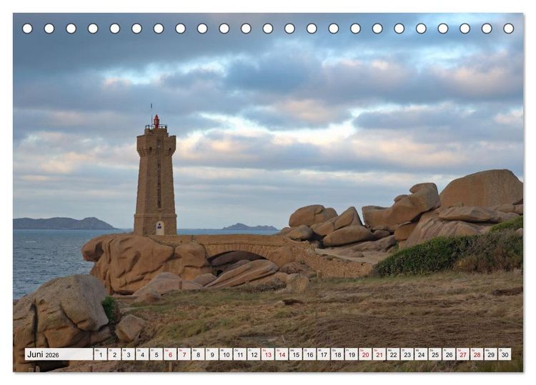 Produktbild: Begeisterung f&uuml;r die Bretagne (Tischkalender 2026 DIN A5 quer), CALVENDO Monatskalender