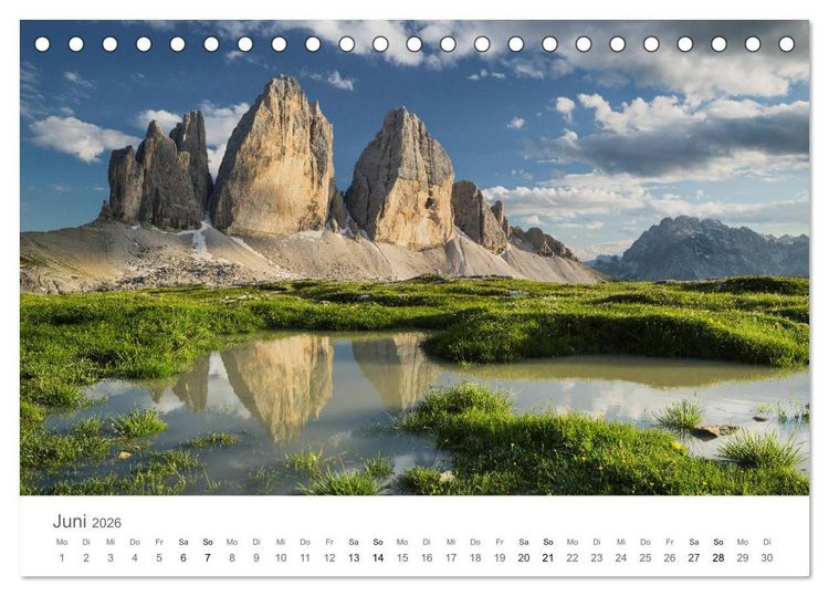 Produktbild: Die Sch&ouml;nheit der Alpen (Tischkalender 2026 DIN A5 quer), CALVENDO Monatskalender