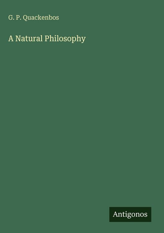 Produktbild: A Natural Philosophy