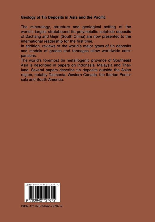 Produktbild: Geology of Tin Deposits in Asia and the Pacific
