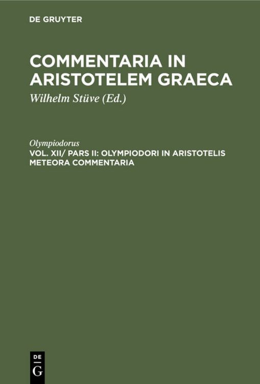 Produktbild: Olympiodori in Aristotelis Meteora commentaria