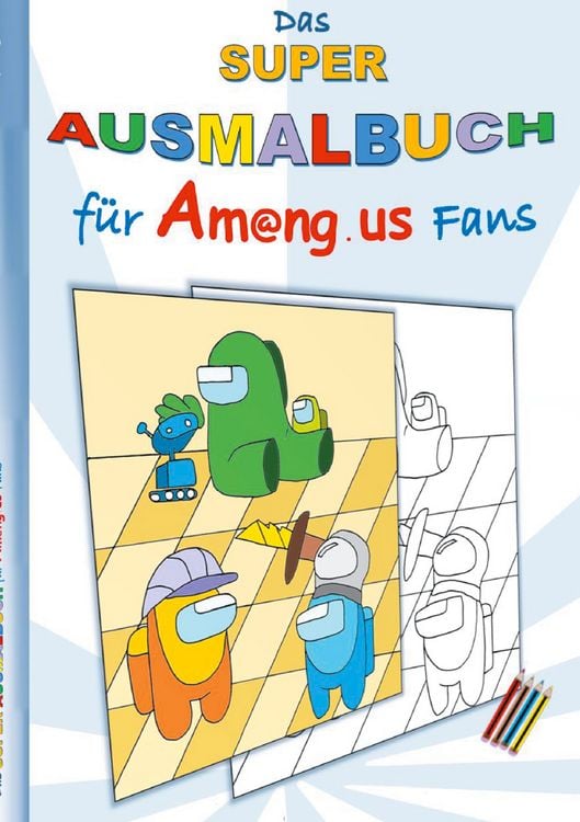 Produktbild: Das Super Ausmalbuch f&uuml;r Am@ng.us Fans