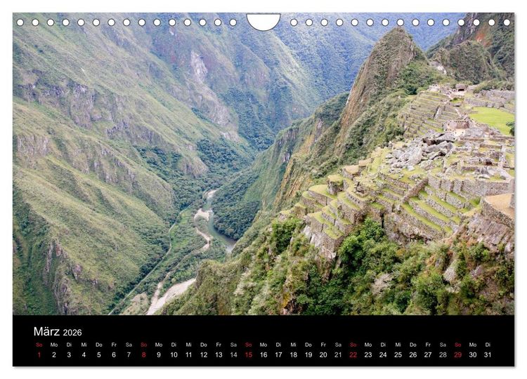 Produktbild: Machu Picchu - Peru (Wandkalender 2026 DIN A4 quer), CALVENDO Monatskalender