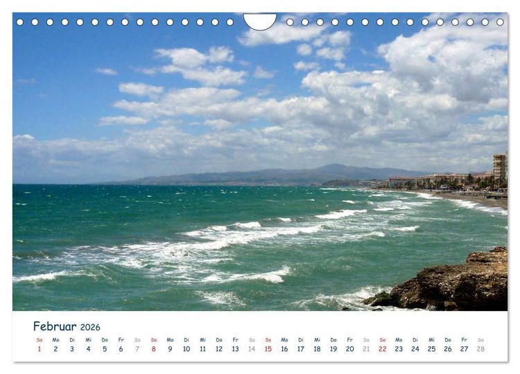 Produktbild: COSTA DEL SOL - Wellenspiel (Wandkalender 2026 DIN A4 quer), CALVENDO Monatskalender
