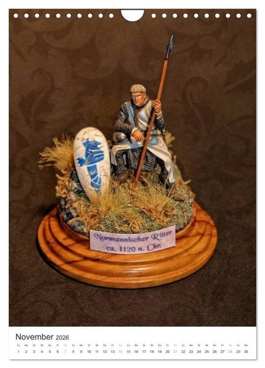 Produktbild: Historische Modellbaufiguren 2026 (Wandkalender 2026 DIN A4 hoch), CALVENDO Monatskalender