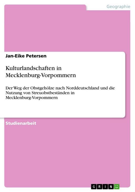 Produktbild: Kulturlandschaften in Mecklenburg-Vorpommern