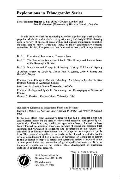 Produktbild: Qualitative Research In Education