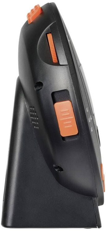 Produktbild: Sygonix SY-5266562 Elektronik Wecker Schwarz Fluoreszierend Zahlen 2 Timerzeiten