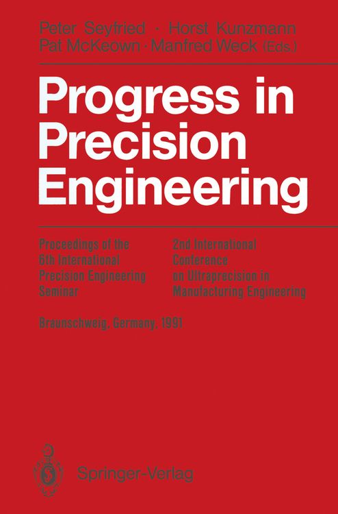 Produktbild: Progress in Precision Engineering
