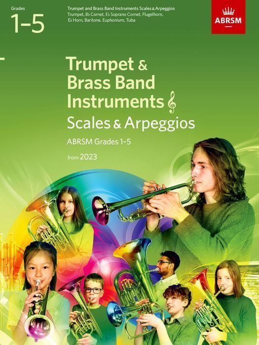 Produktbild: Scales and Arpeggios for Trumpet and Brass Band Instruments (treble clef), ABRSM Grades 1-5, from 2023