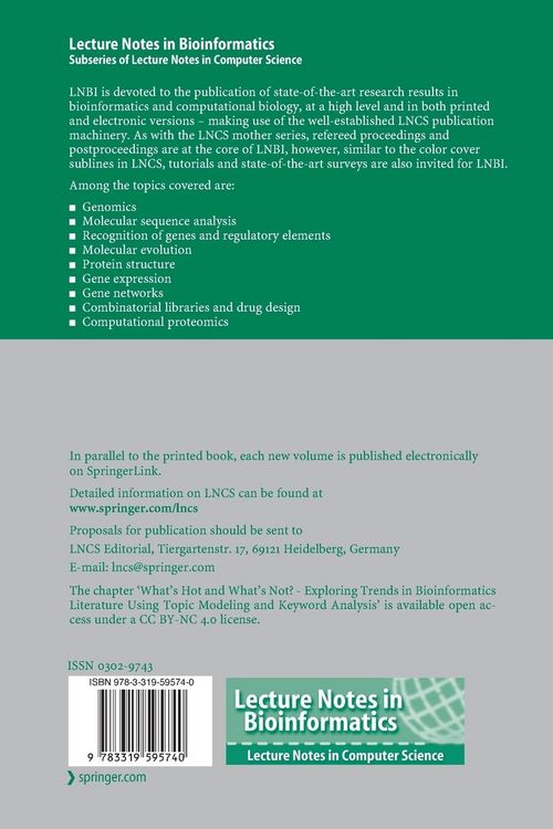 Produktbild: Bioinformatics Research and Applications