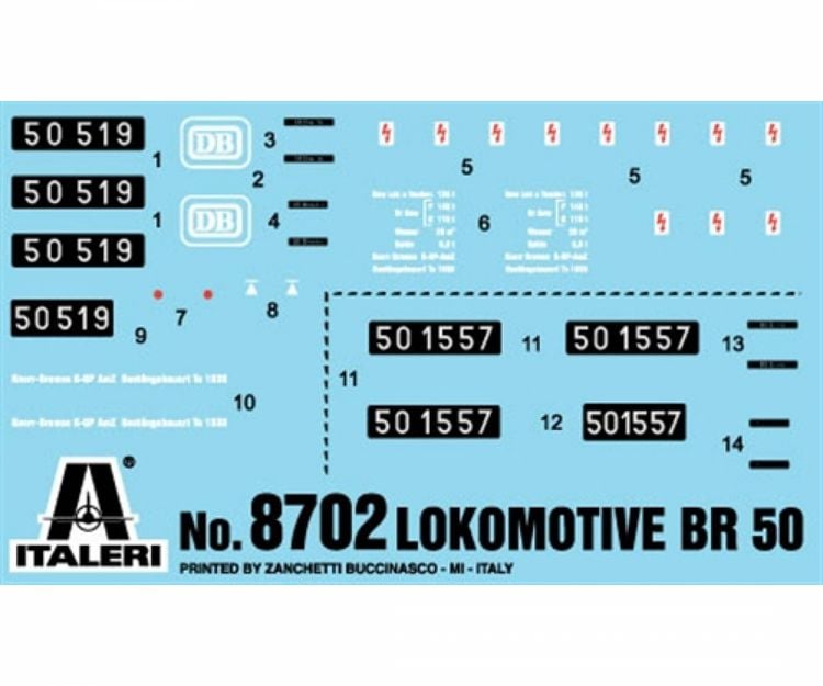 Produktbild: Italeri 510008702 H0 Dampflok BR 50 Plastik-Bausatz