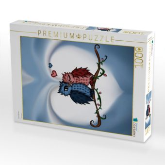 Produktbild: CALVENDO Puzzle Eulen P&auml;rchen | 1000 Teile Lege-Gr&ouml;&szlig;e 64x48cm Foto-Puzzle f&uuml;r gl&uuml;ckliche Stunden