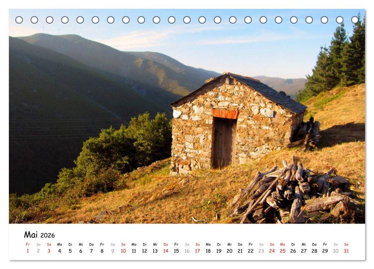 Produktbild: Jakobsweg - Camino Primitivo (Tischkalender 2026 DIN A5 quer), CALVENDO Monatskalender