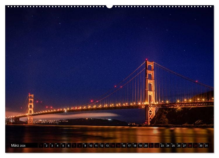 Produktbild: San Francisco Moments (hochwertiger Premium Wandkalender 2026 DIN A2 quer), Kunstdruck in Hochglanz
